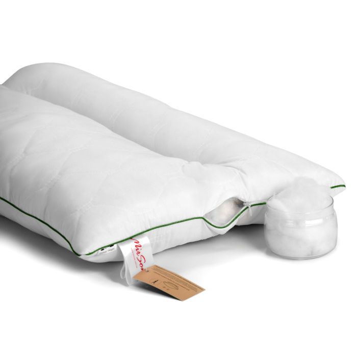 Подушка MirSon ортопедическая Deluxe Eco Aloe Vera 180 Средняя 50x70 см (2200000398512) изображение 3