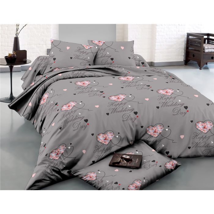 Постільна білизна MirSon Сатин 22-1277 Happy day Полуторний (2200003575033)