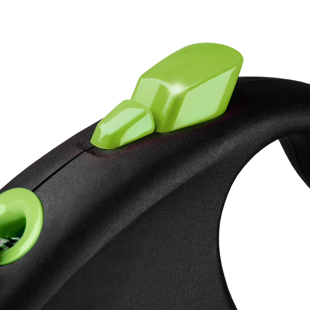 Поводок для собак Flexi Black Design М трос 5 м (зеленый) (4000498033425) изображение 3