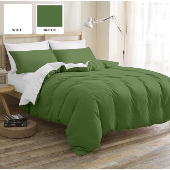 Постельное белье MirSon Бязь Premium Green Diego (11-2107 + 18-0130) 2х160х220 (2200001709430)