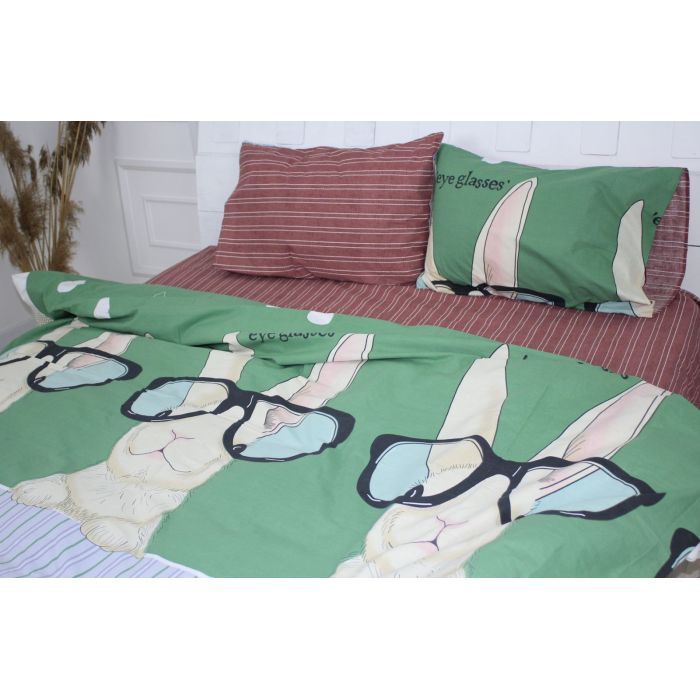 Постільна білизна MirSon Бязь Ranforce Elite 17-0570 Cool rabbit 200х220 (2200004679723) зображення 4