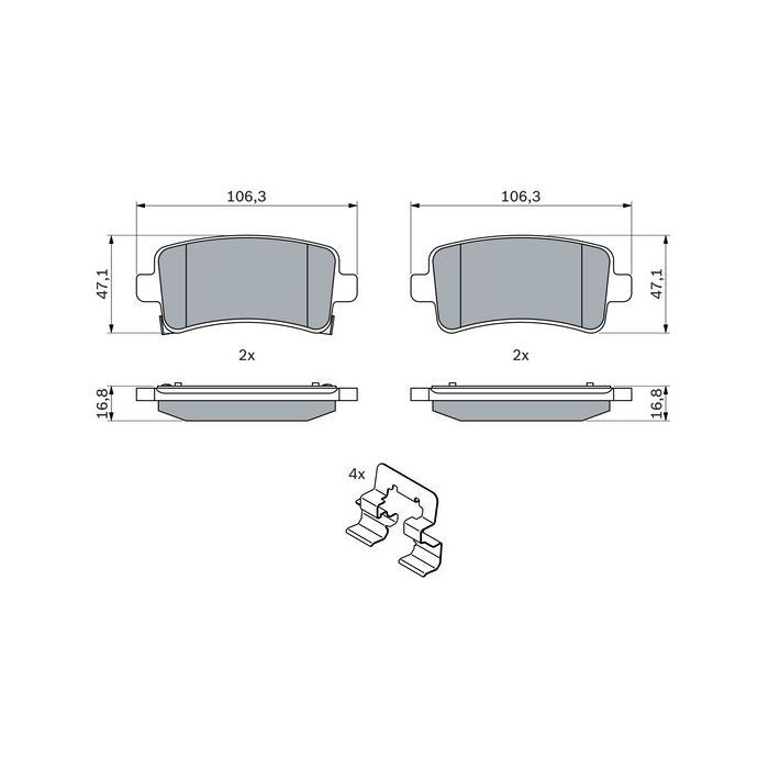 Гальмівні колодки Bosch 0 986 424 124 зображення 6