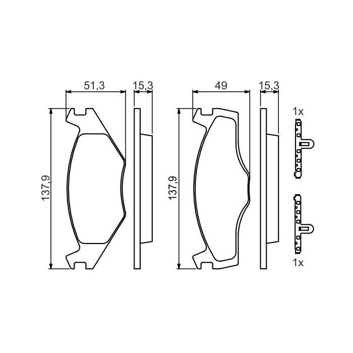 Гальмівні колодки Bosch 0 986 468 871