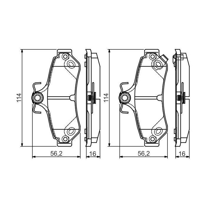 Гальмівні колодки Bosch 0 986 495 173