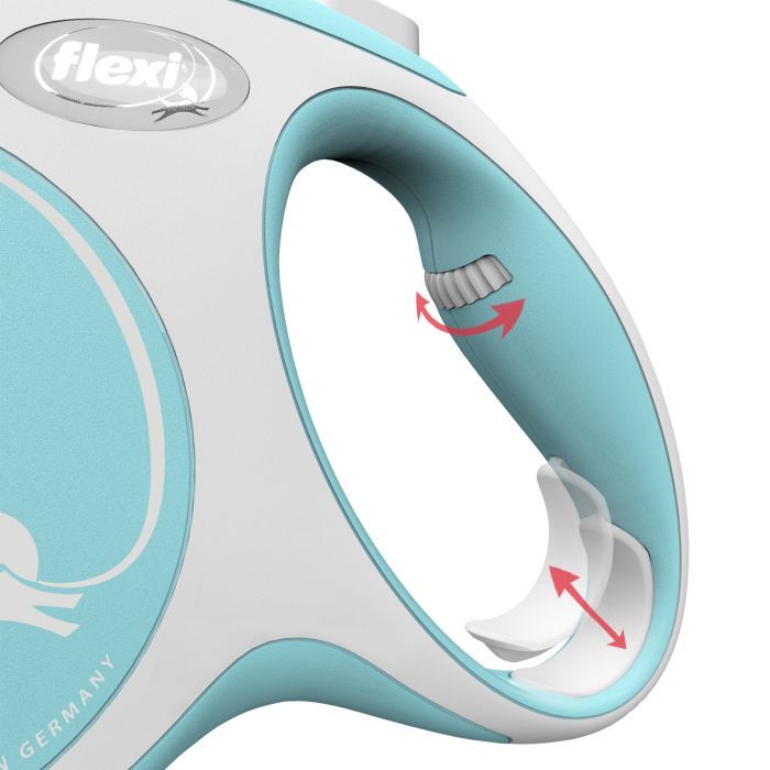 Поводок для собак Flexi New Comfort М лента 5 м (голубой) (4000498043615) изображение 4