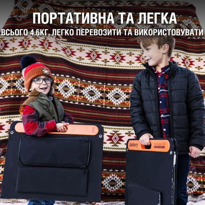 Портативна сонячна панель Jackery SOLARSAGA 100W (21-0002-000059) зображення 4