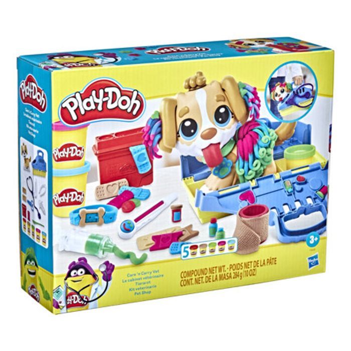 Набір для творчості Hasbro Play-Doh Прийом у ветеринара з пластиліном (F3639)