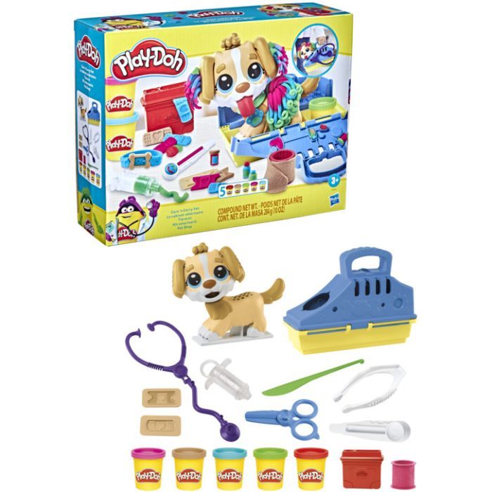 Набір для творчості Hasbro Play-Doh Прийом у ветеринара з пластиліном (F3639) зображення 2