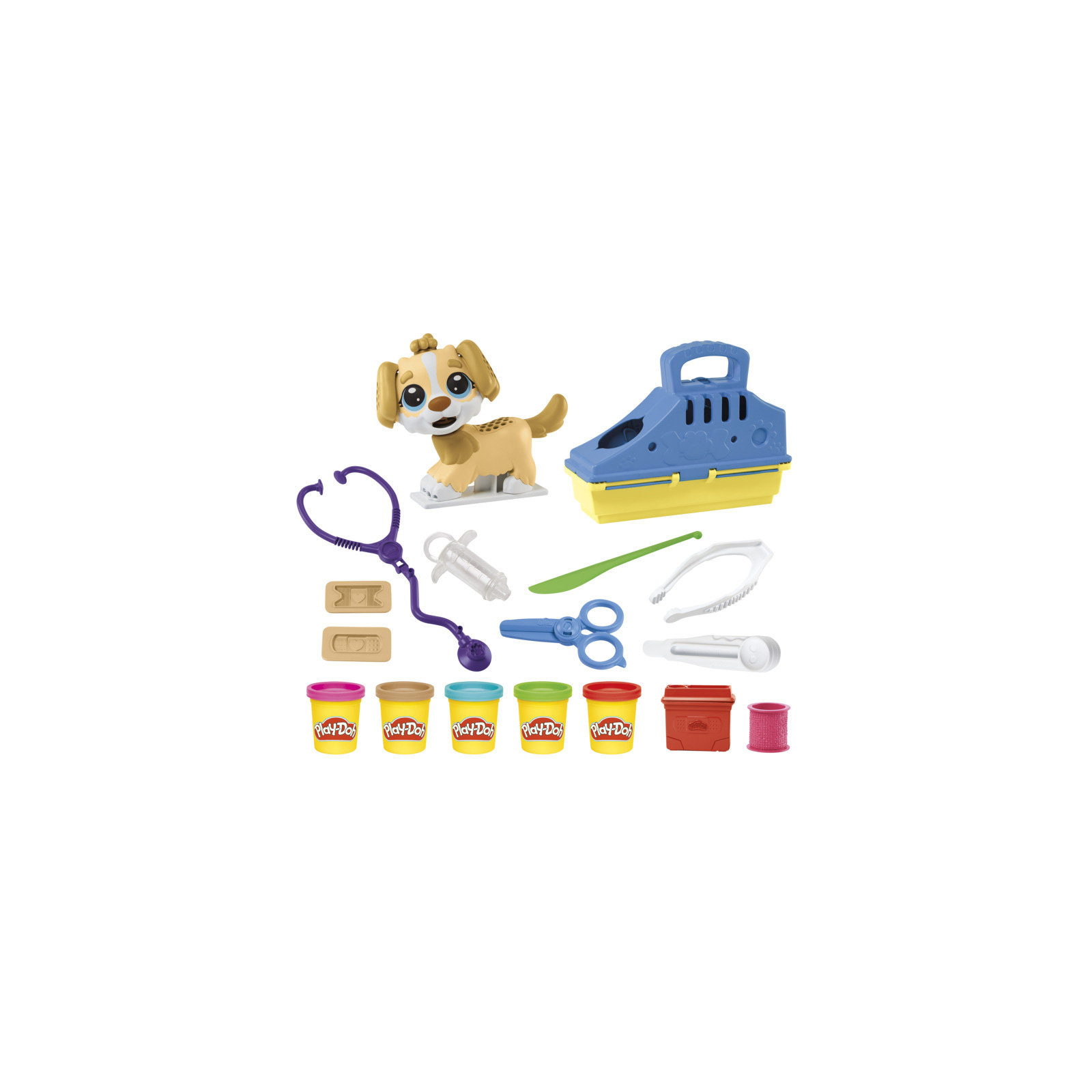 Набір для творчості Hasbro Play-Doh Прийом у ветеринара з пластиліном (F3639) зображення 3
