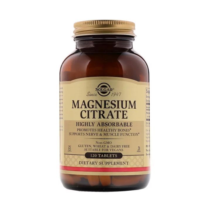 Минералы Solgar Цитрат Магния, Magnesium Citrate, Solgar 120 таблеток (SOL-59205)