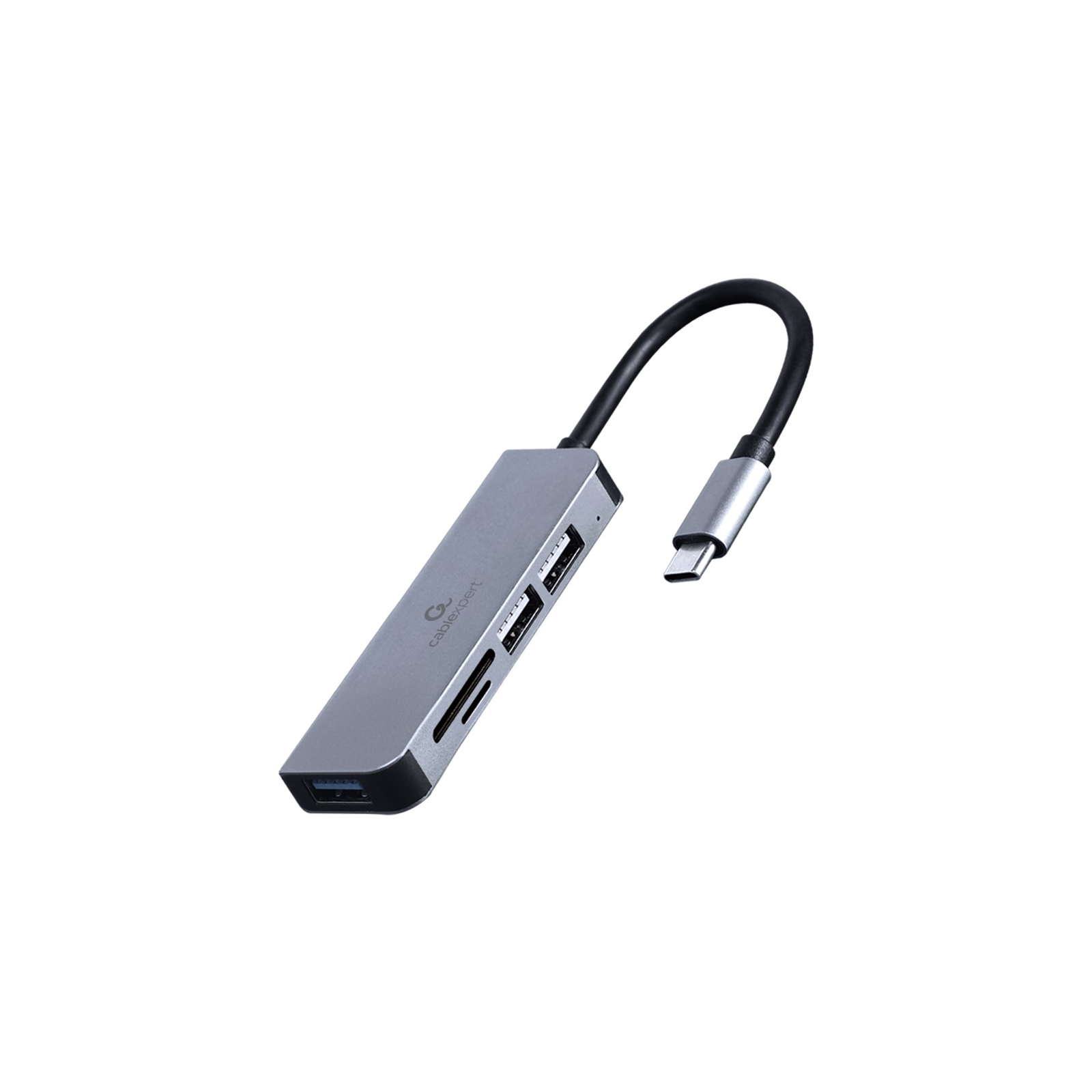 Концентратор Cablexpert USB-С to 1 х USB 3.1 Gen1 (5 Gbps), 2 х USB 2.0, CardReader (UHB-CM-CRU3P1U2P2-01)
