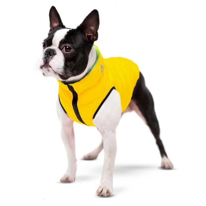 Курточка для тварин Airy Vest двостороння XS 30 жовто-салатова (1591) зображення 2
