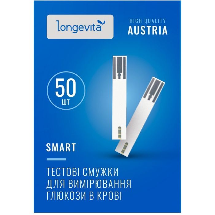 Тест-смужки для глюкометра Longevita Smart 2 x 50 шт. (6662664)