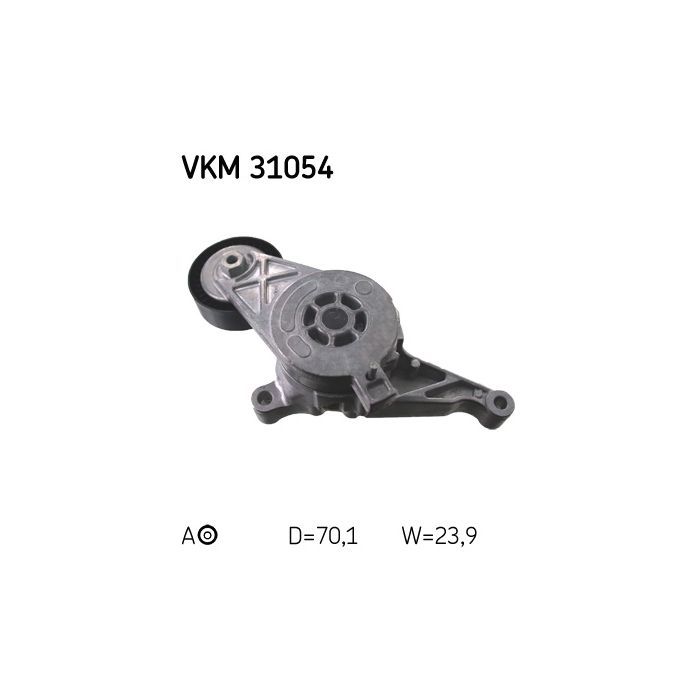 Натягувач ременя з роликом SKF VKM 31054