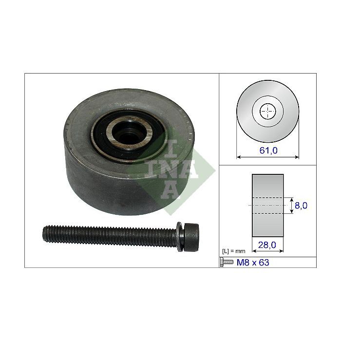 Ролик натяжителя ремня INA 532 0472 10