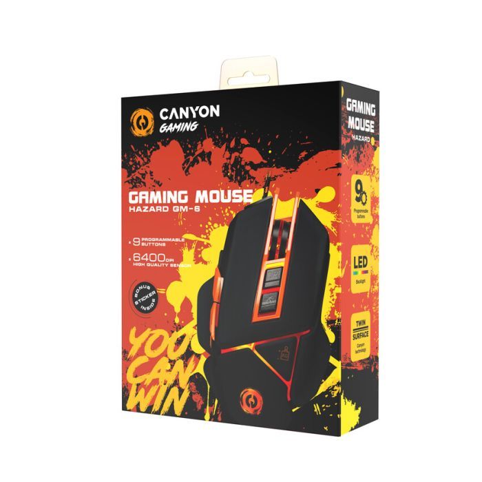 Мышка Canyon GM-6 USB Black (CND-SGM6N) изображение 6