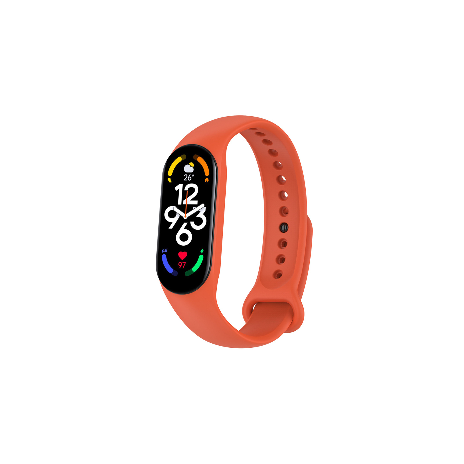 Ремешок для фитнес браслета BeCover Silicone для Xiaomi Mi Smart Band 7 Orange (707482)