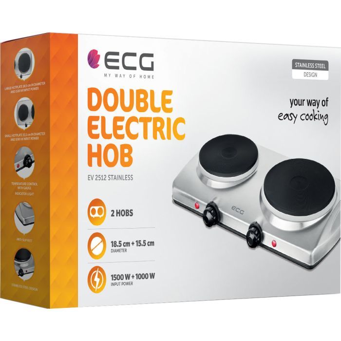 Настільна плита ECG EV 2512 Stainless зображення 7