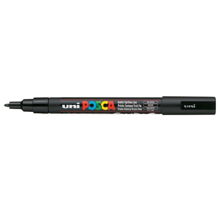 Художественный маркер UNI Posca White 0.9-1.3 мм (PC-3M.White)