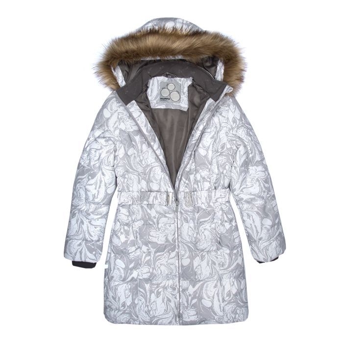 Пальто детское Huppa YACARANDA 12030030 белый с принтом 110 (4741632039445) изображение 4