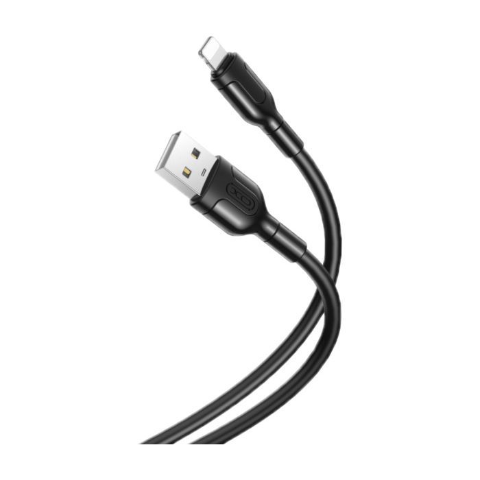 Дата кабель USB 2.0 AM to Lightning 1.0m NB212 2.1A Black XO (XO-NB212i-BK)