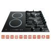 Варочна поверхня Ventolux HG622 B9G CS I (BK) зображення 7