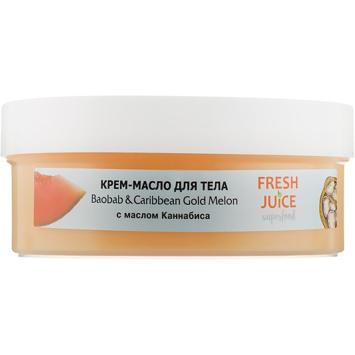 Крем для тела Fresh Juice Superfood Baobab & Caribbean Gold Melon 225 мл (4823015942327) изображение 2