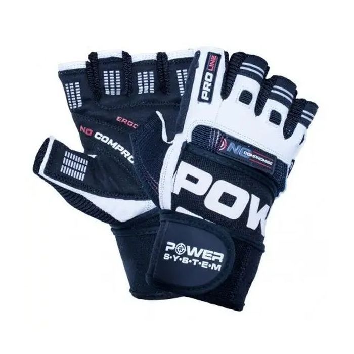 Перчатки для фитнеса Power System No Compromise PS-2700 Black/White L (PS-2700_L_Black-White)