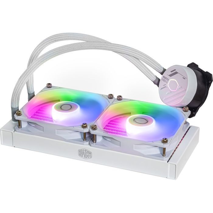 Система жидкостного охлаждения CoolerMaster MasterLiquid 240L Core ARGB White (MLW-D24M-A18PZ-RW) изображение 2