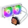 Система жидкостного охлаждения CoolerMaster MasterLiquid 240L Core ARGB White (MLW-D24M-A18PZ-RW) изображение 3