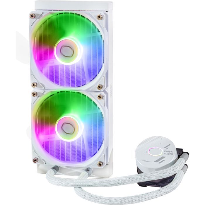 Система жидкостного охлаждения CoolerMaster MasterLiquid 240L Core ARGB White (MLW-D24M-A18PZ-RW) изображение 4