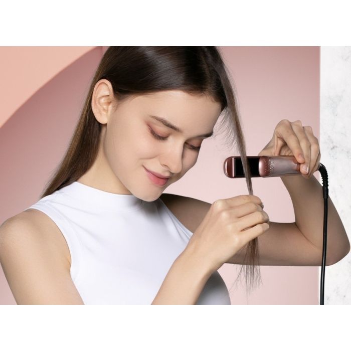 Выпрямитель для волос Xiaomi Enchen Hair Curling Iron Enrollor Pink / White EU изображение 4 Выпрямитель для волос Xiaomi Enchen Hair Curling Iron Enrollor Pink / White EU изображение 4