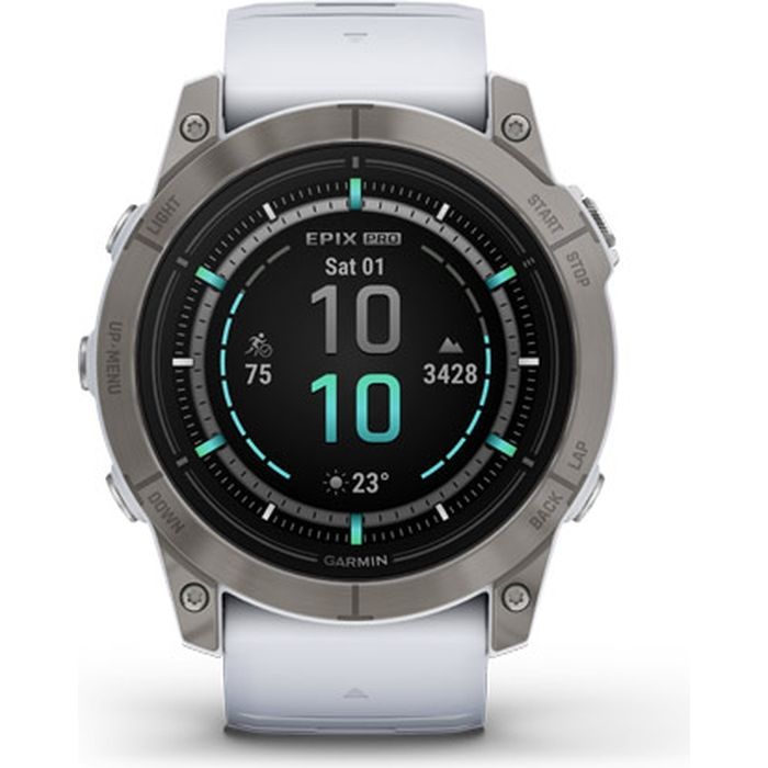 Смарт-часы Garmin EPIX PRO (g2), 51, Saph, Ti, Whitestone, GPS (010-02804-11) изображение 2