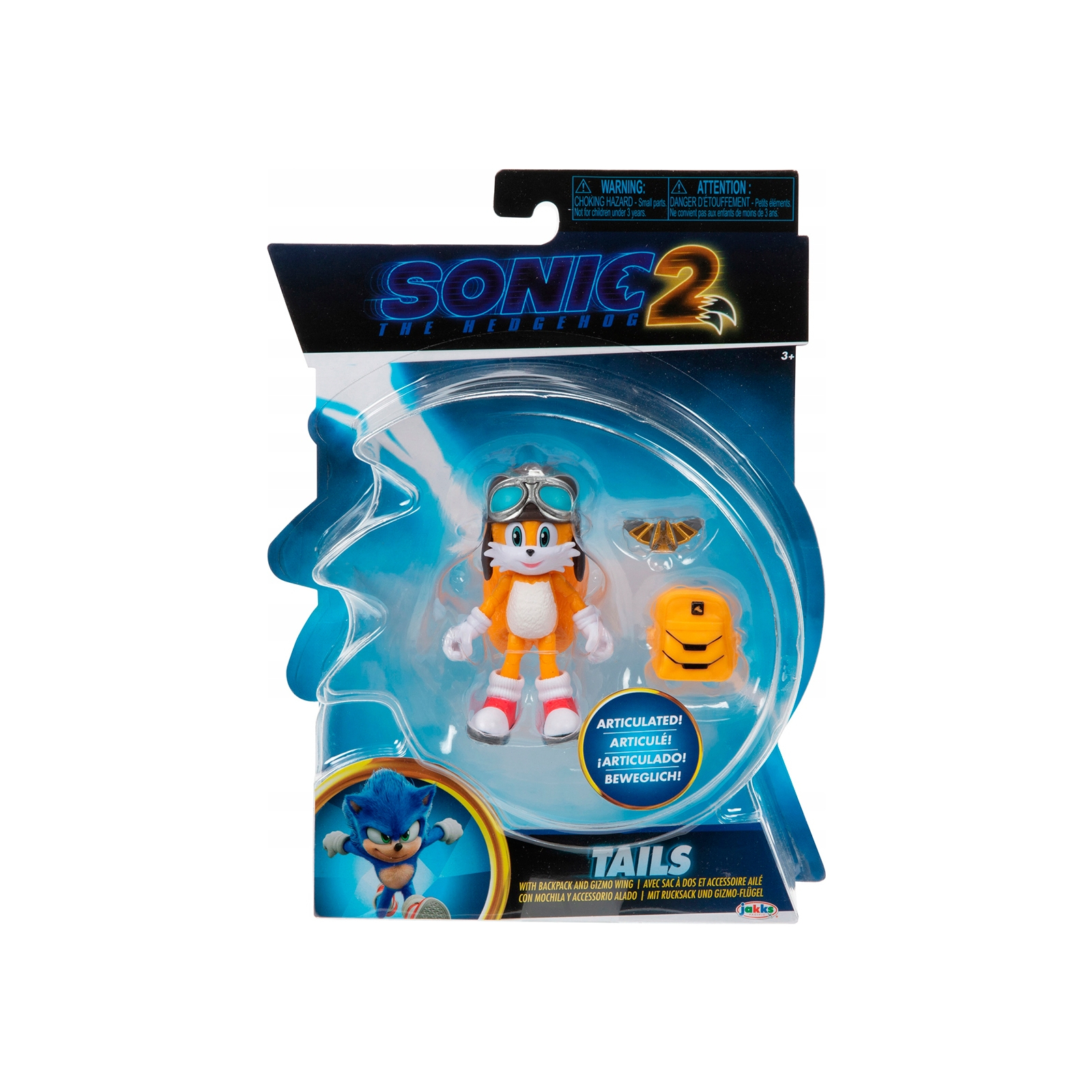 Фігурка Sonic the Hedgehog 2 W2 з артикуляцією - Тейлз 10 см (41498i) зображення 6