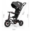 Дитячий велосипед QPlay Rito Rubber Grey складаний триколісний (S380-10GreyRubber) зображення 6