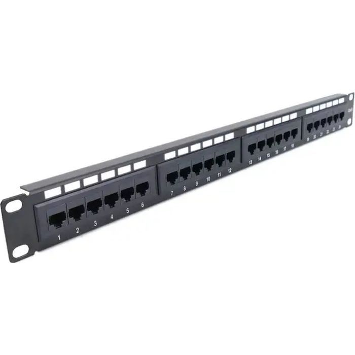 Патч-панель Hypernet 19" 24 порта UTP cat.6 (PP-KUTP6-24-NM)