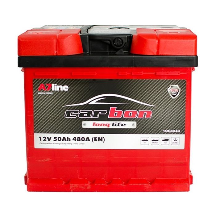 Аккумулятор автомобильный CARBON 50 Ah/12V (CRB50-01)