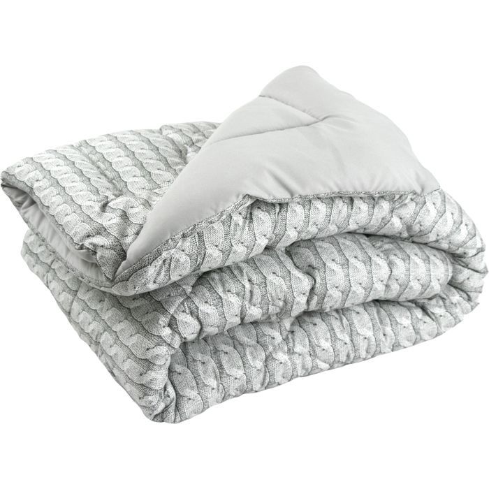 Ковдра Руно подвійна силіконова Grey Braid зима 140х205 (Р316.52_Grey Braid)