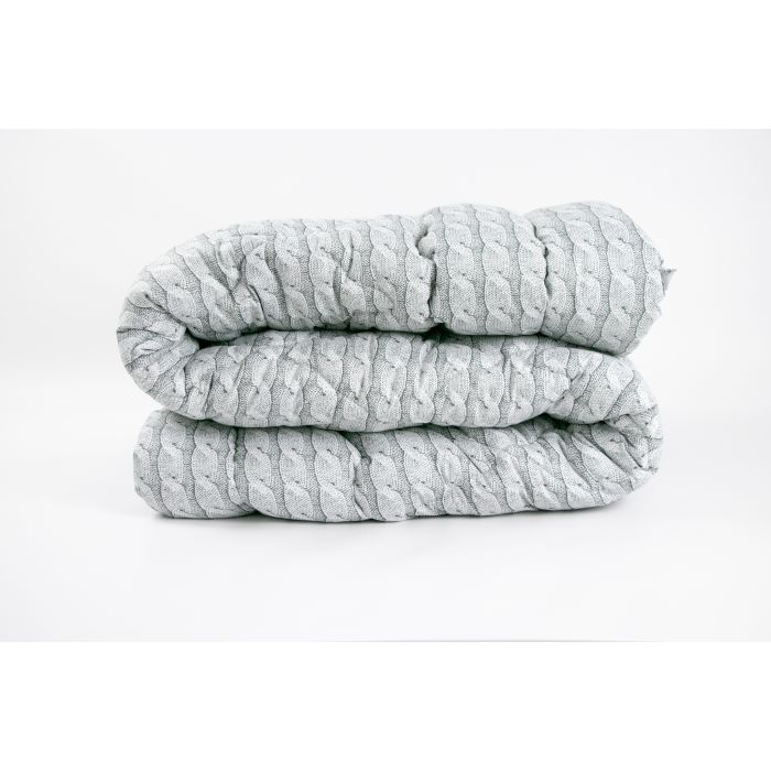 Ковдра Руно подвійна силіконова Grey Braid зима 140х205 (Р316.52_Grey Braid) зображення 6
