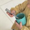 Набір дитячого посуду MinikOiOi Scooper - Bubble Beige ложка силіконова (101140008) зображення 4