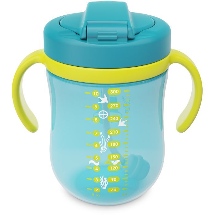Поїльник-непроливайка Baboo Sea Life із гравітаційною кулькою, 300 мл, 9+ міс, помаранчева (8-132) зображення 2