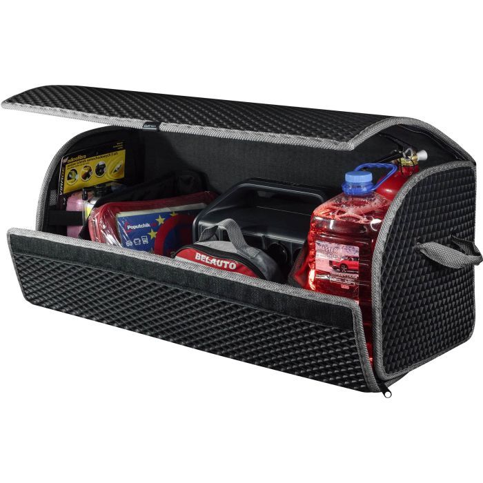 Сумка-органайзер EVAtech L-PRO 32x75x30 см. Ромб черный с серым кантом (BS13641OL3RBG) изображение 4