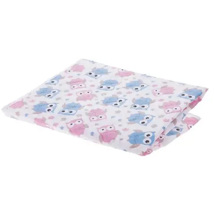 Пелюшки для малюків Lionelo 55 x 70 см блакитні/рожеві сови (A0254)