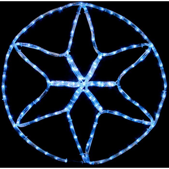 Гирлянда Delux Motif flash Star 60 х 60 см белый IP44 EN (90012983)