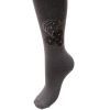 Колготки детские BNM с цветочками из страз (M0C0302-1183-7G-gray) изображение 3