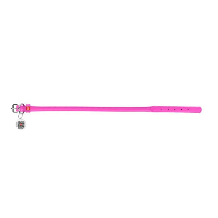 Нашийник для тварин WAUDOG Glamour з QR паспортом, круглий, XL рожевий (35317) зображення 2