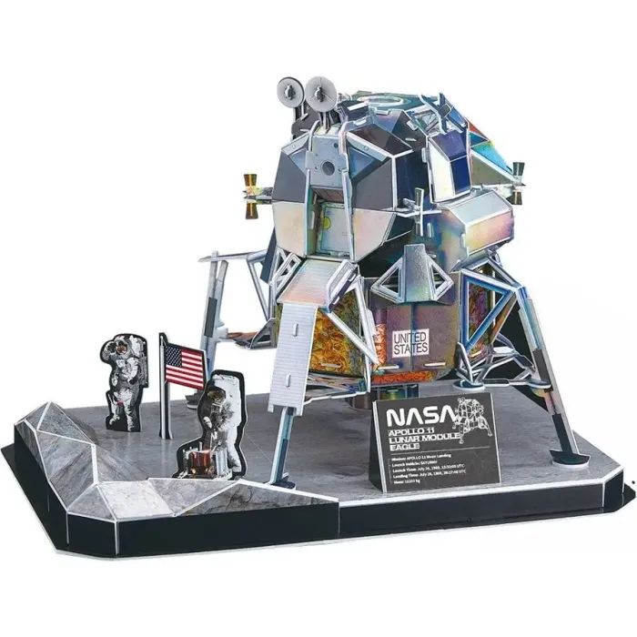 Пазл Cubic Fun 3D NASA Місячний модуль Орел місії Аполлон-11 (DS1058h) зображення 2