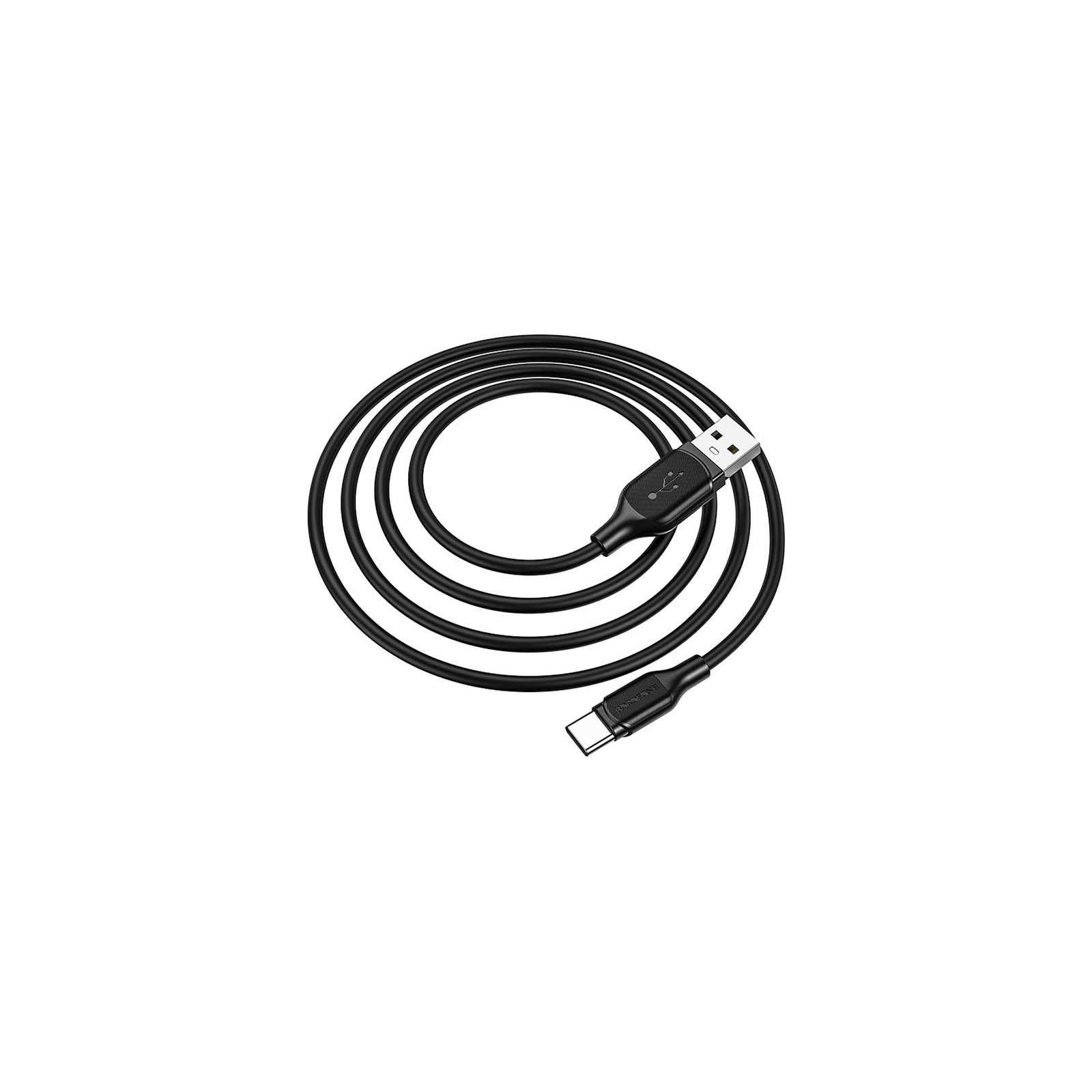 Дата кабель USB 2.0 AM to Type-C 1.0m BX42 Encore 3A Black BOROFONE (BX42CB) изображение 2