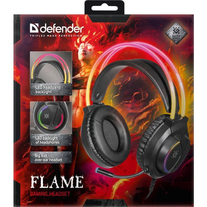 Навушники Defender Flame RGB Black (64555) зображення 11