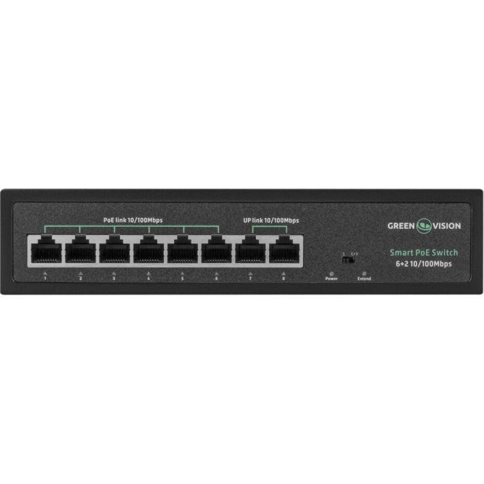 Коммутатор сетевой Greenvision GV-015-D-06+2P изображение 2